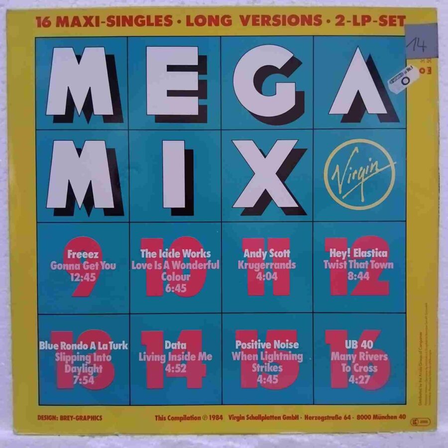Megamix Volume 2 (16 Maxi-Singles) - Culture Club, Simple Minds, UB40 și Mike Oldfield - Disc VINIL 2LP VG VG+