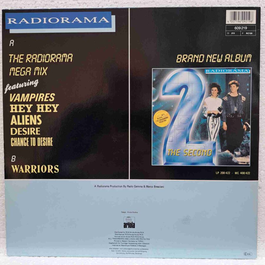 Radiorama – The Radiorama Mega Mix (3) Radiorama – The Radiorama Mega Mix - Disc VINIL MAXI 45 RPM EX