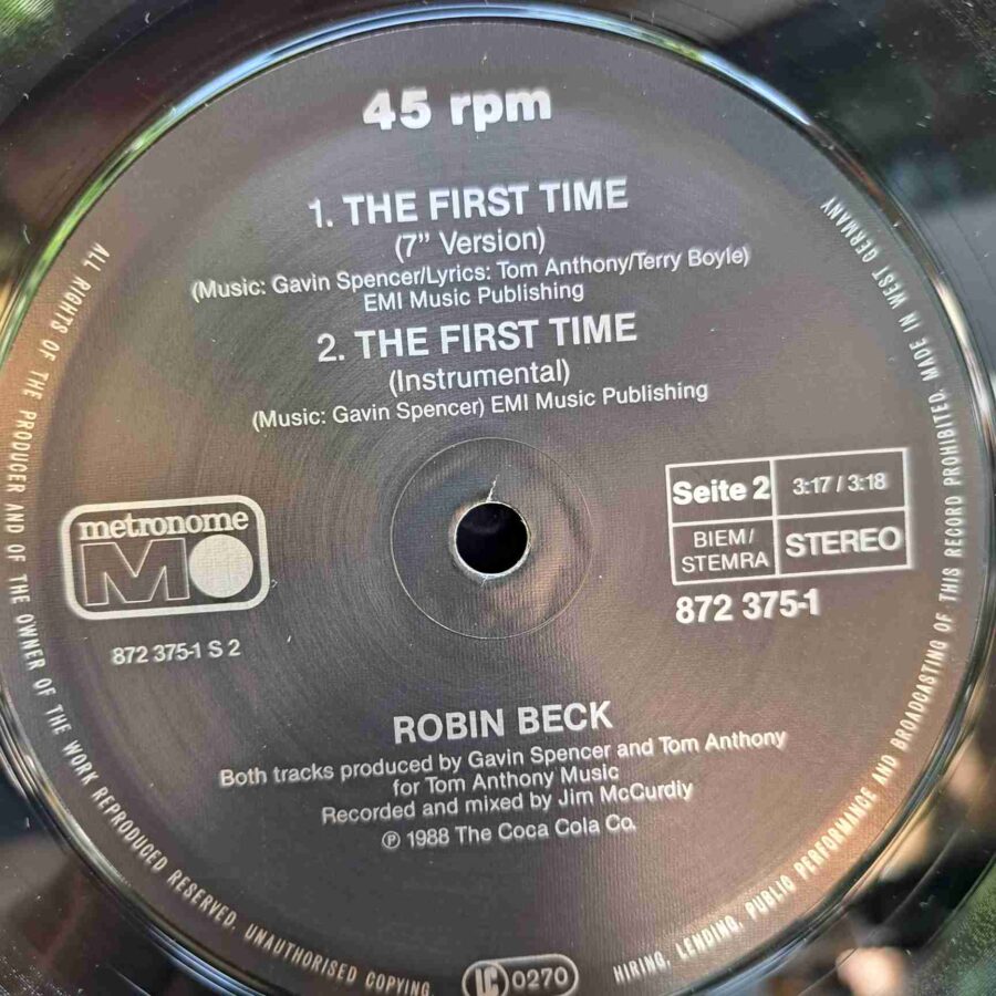 Robin Beck – First Time – Disc VINIL MAXI 45 RPM VG+