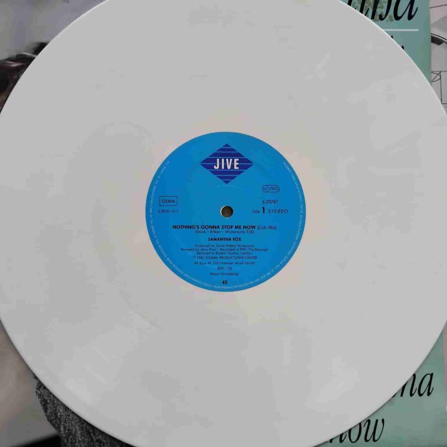 Samantha Fox – Nothing's Gonna Stop Me Now (Cub Mix) (1 (4) Samantha Fox – Nothing's Gonna Stop Me Now (Cub Mix) - Disc VINIL MAXI 45 RPM EX, disc alb