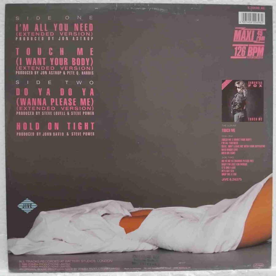 Samantha Fox – The Samantha Fox Gift Pack (3) Samantha Fox – The Samantha Fox Gift Pack - Disc VINIL MAXI 45 RPM EX