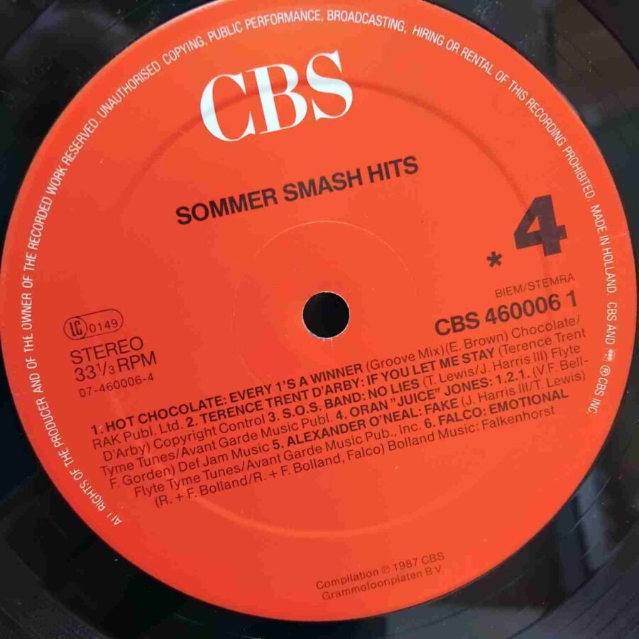 Sommer Smash Hits -  Depeche Mode, Falco, Mental As Anything, Bangles - Disc VINIL 2LP EX