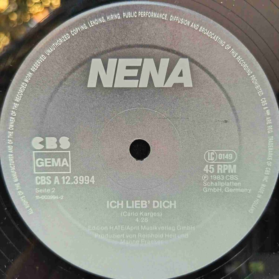 Nena – ? (Special Long Version) - Disc VINIL MAXI 45 RPM VG+