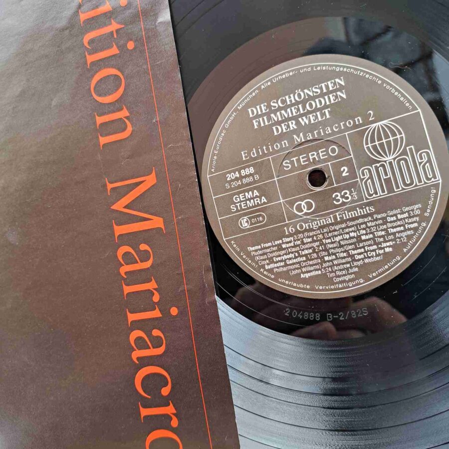 Die Schönsten Filmmelodien Der Welt SKU10 (4) Die Schönsten Filmmelodien Der Welt – Mikis Theodorakis, Liza Minelli, Nilsson, Joan Baez – Disc VINIL LP