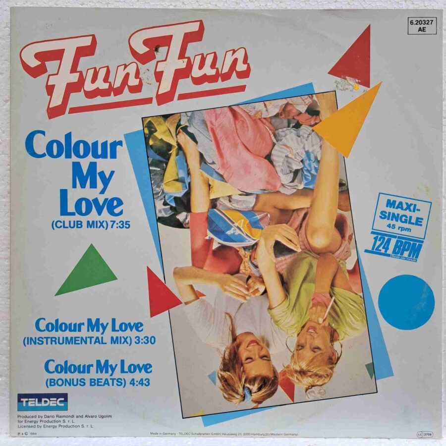 Fun Fun – Colour My Love SKU8 (2) Fun Fun – Colour My Love - Disc VINIL MAXI 45 RPM EX