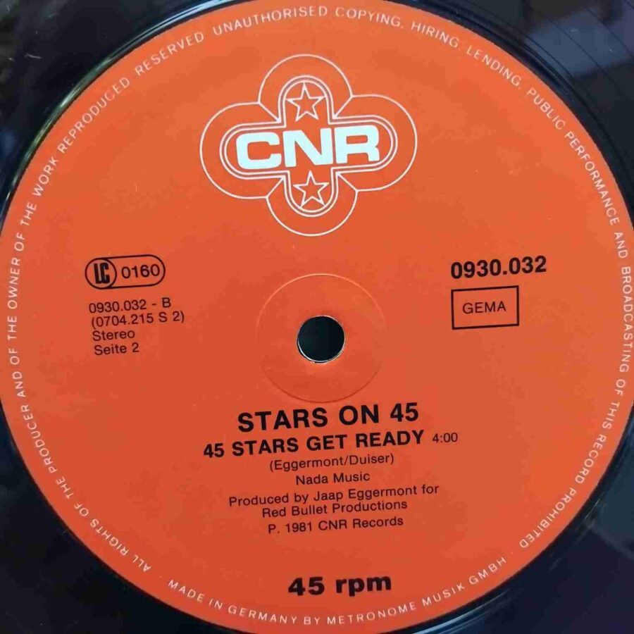 Stars On 45 – Stars On 45 Vol. 2 (Special Long Version) - Disc VINIL MAXI 45 RPM VG+