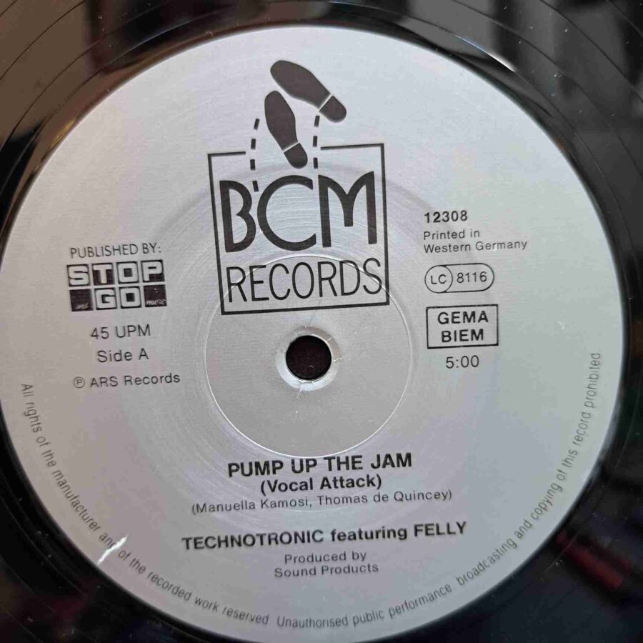 Technotronic Featuring Felly – Pump Up The Jam - MAXI VG VG+